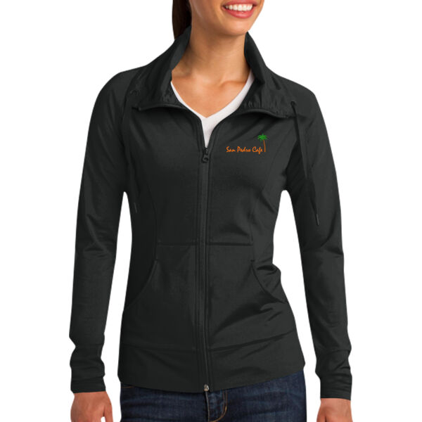 Sport-Tek® Ladies Sport-Wick® Stretch Full-Zip Jacket - Embroidered Logo Thumbnail
